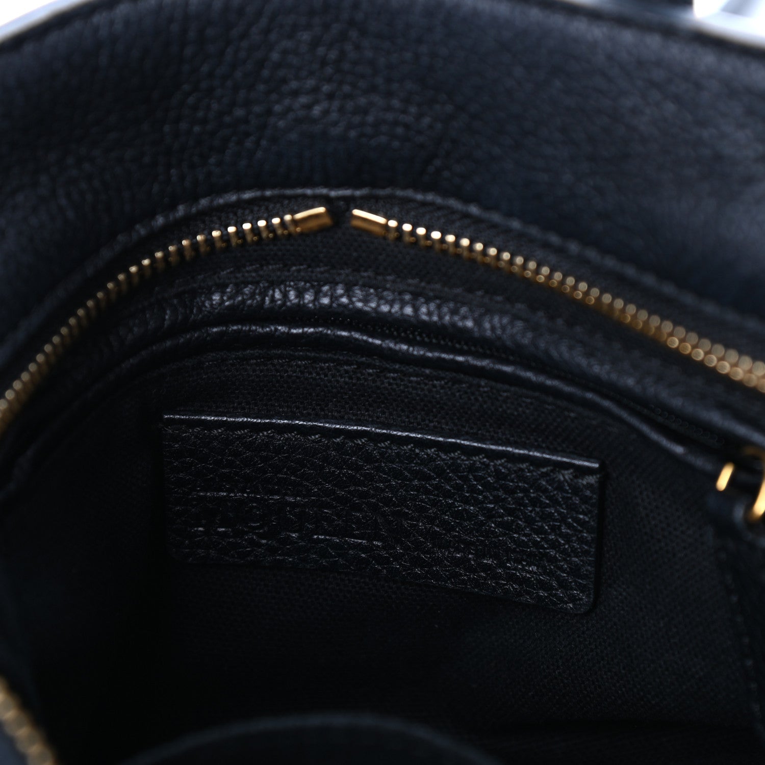 Alexander McQueen Pebbled Calfskin Mini Skull Padlock Zip Around Tote Black 6 of 9