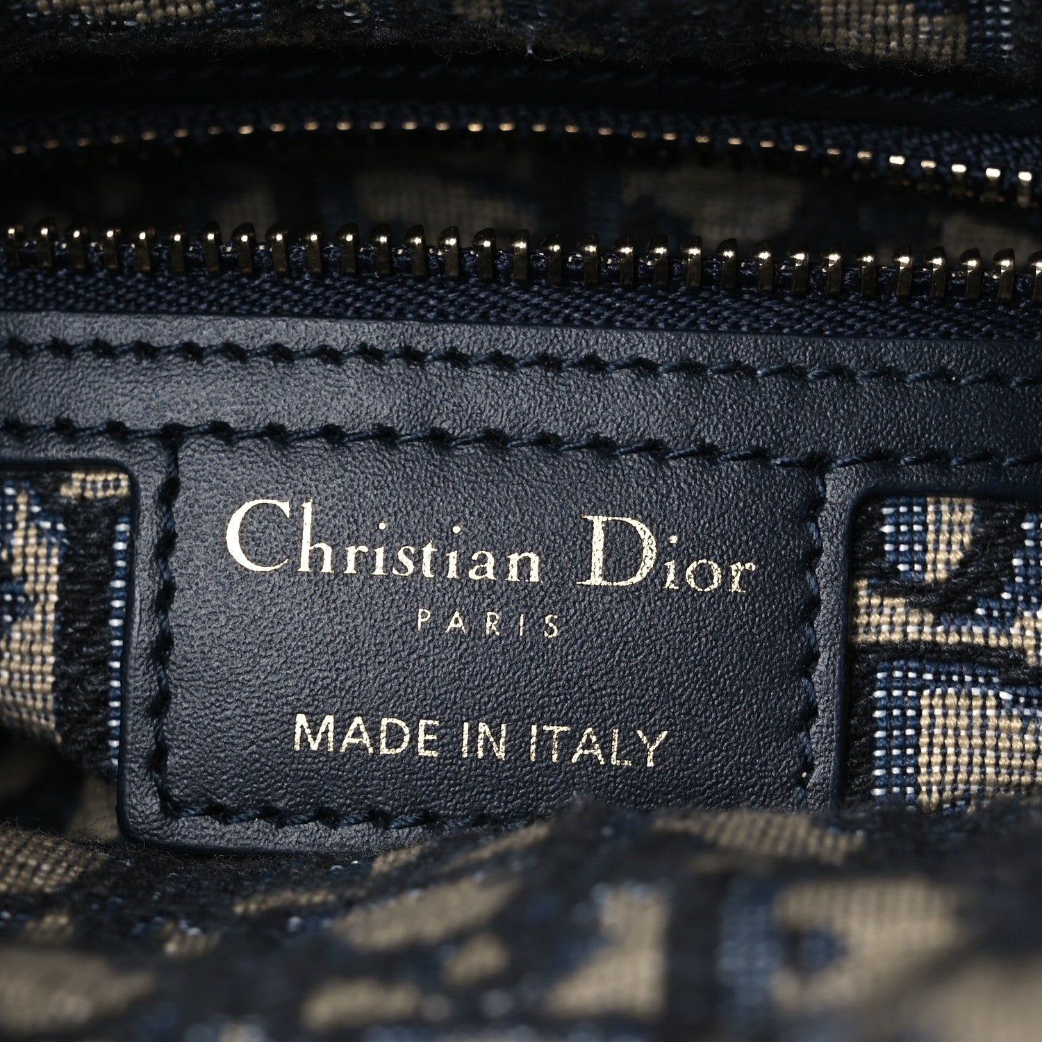 Christian Dior Wicker Oblique Mini Lady Dior Bag Blue 1833475