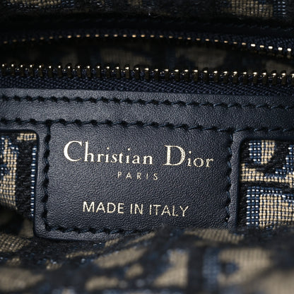 Christian Dior Wicker Oblique Mini Lady Dior Bag Blue 6 of 11