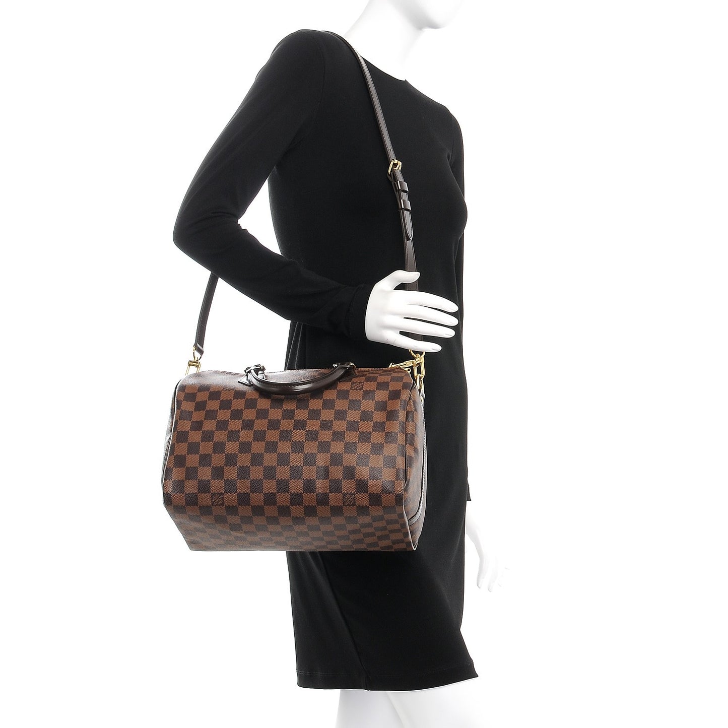 Damier Ebene Speedy Bandouliere 30