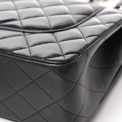 Chanel Lambskin Quilted Jumbo Double Flap Black 16 of 18