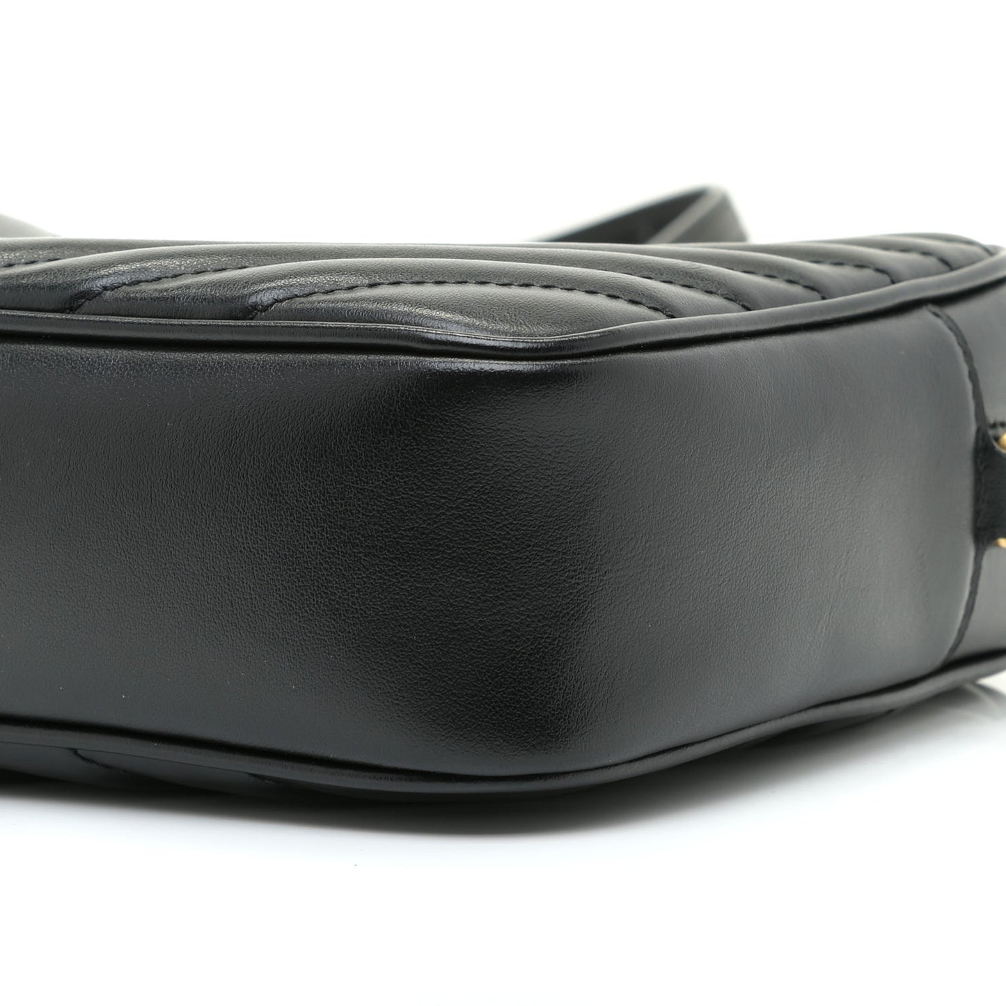 Calfskin Matelasse Monogram Lou Camera Bag Black