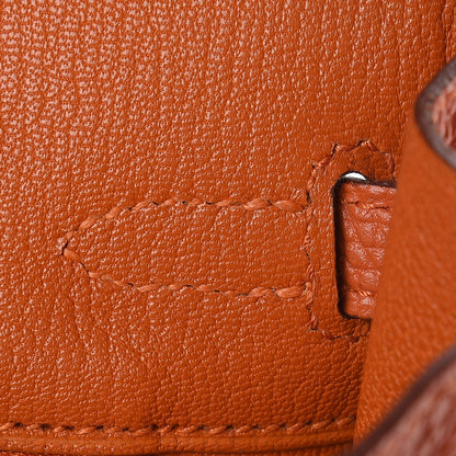 Hermes Taurillon Clemence Birkin 25 Orange 15 of 27