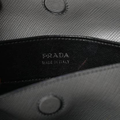 Prada Saffiano Cuir Medium Double Bag Marmo 7 of 10