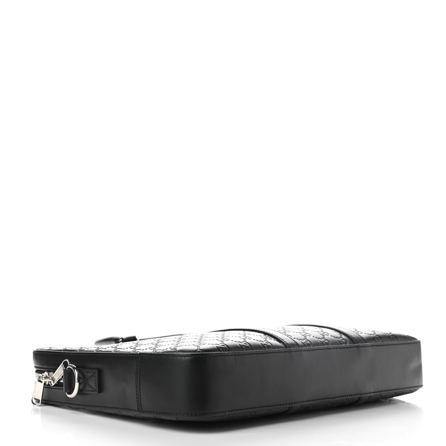 Gucci Guccissima Signature Briefcase Black 4 of 11