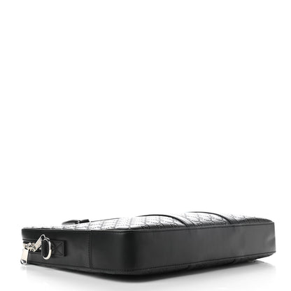 Gucci Guccissima Signature Briefcase Black 4 of 11