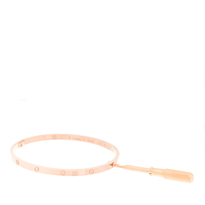 Cartier 18K Pink Gold Small LOVE Bracelet 19 4 of 5