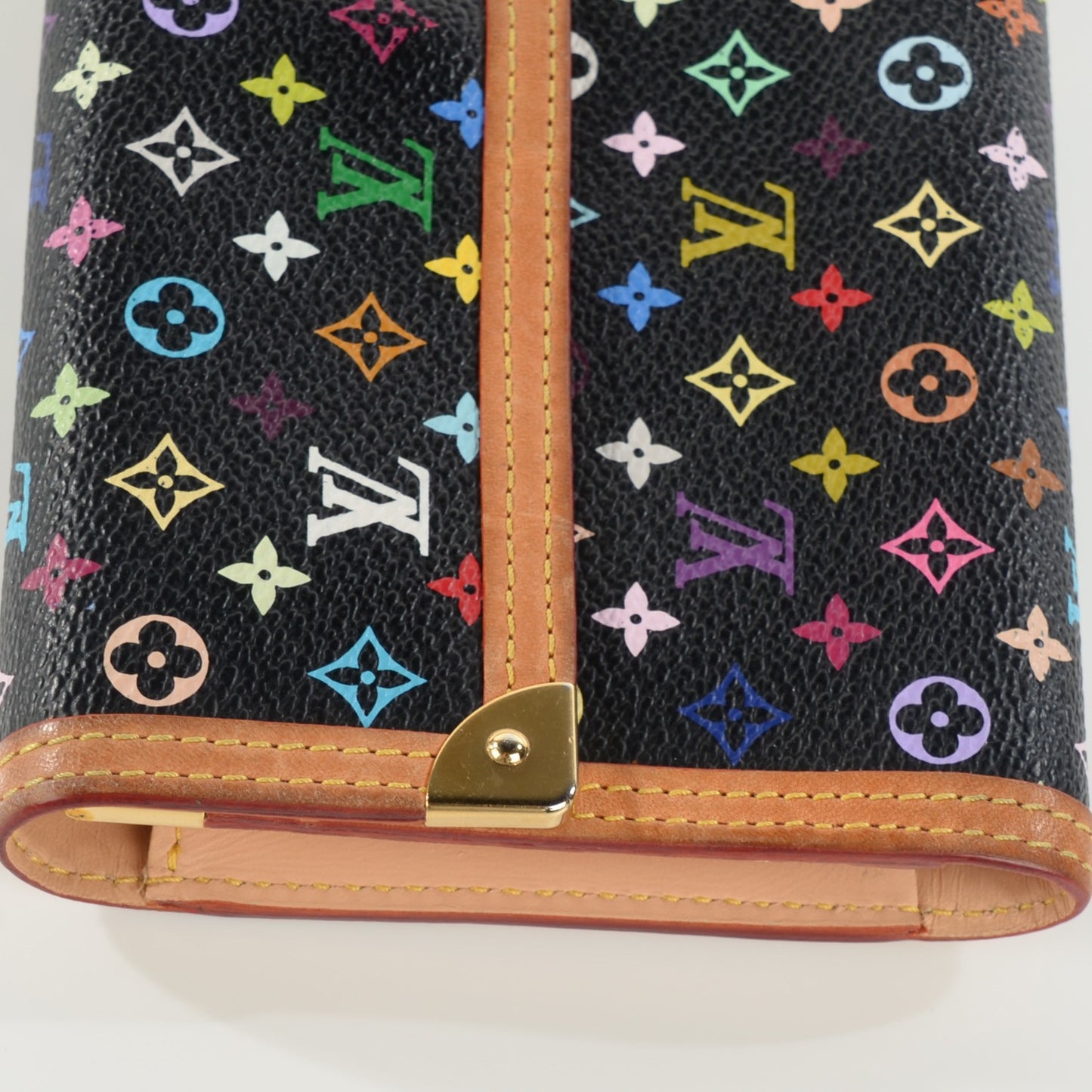 Monogram Multicolor Porte Tresor International Wallet Black