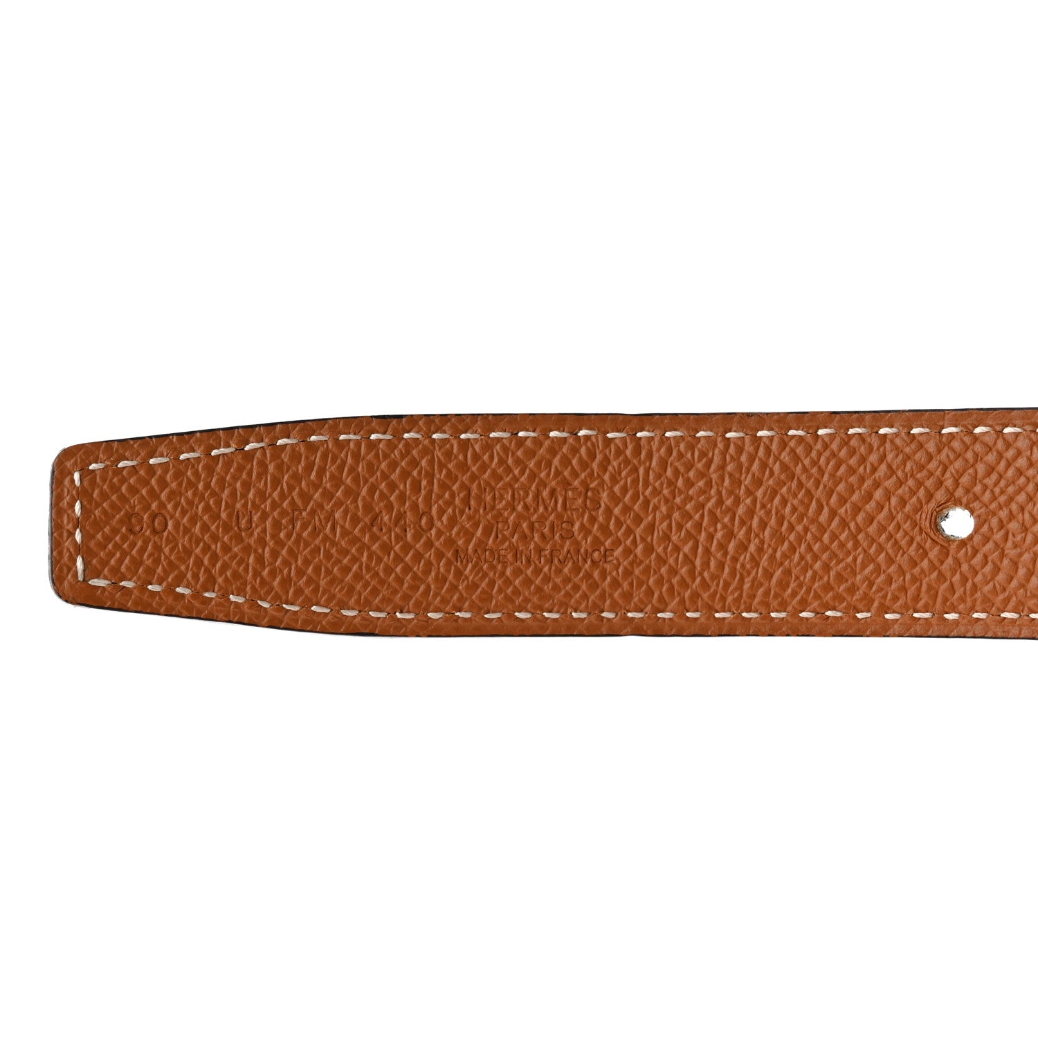 Hermes Swift Epsom 24mm Belt Strap 90 36 Black Gold 4 of 7