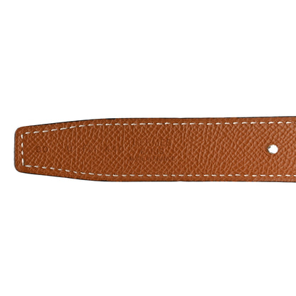 Hermes Swift Epsom 24mm Belt Strap 90 36 Black Gold 4 of 7
