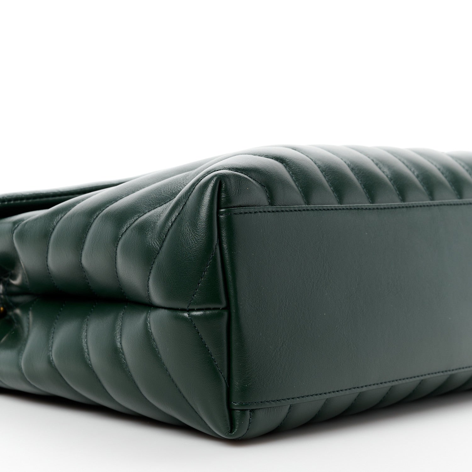Saint Laurent Calfskin Y Quilted Monogram Medium Loulou Chain Satchel Olive 10 of 11