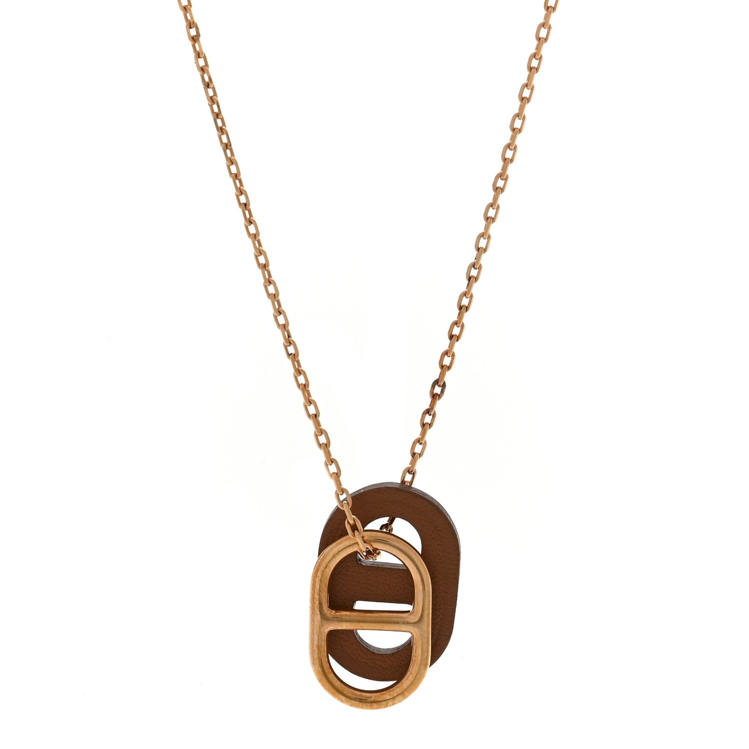 Hermes Swift O'Maillon Pendant Necklace Gold 1864107 – FASHIONPHILE