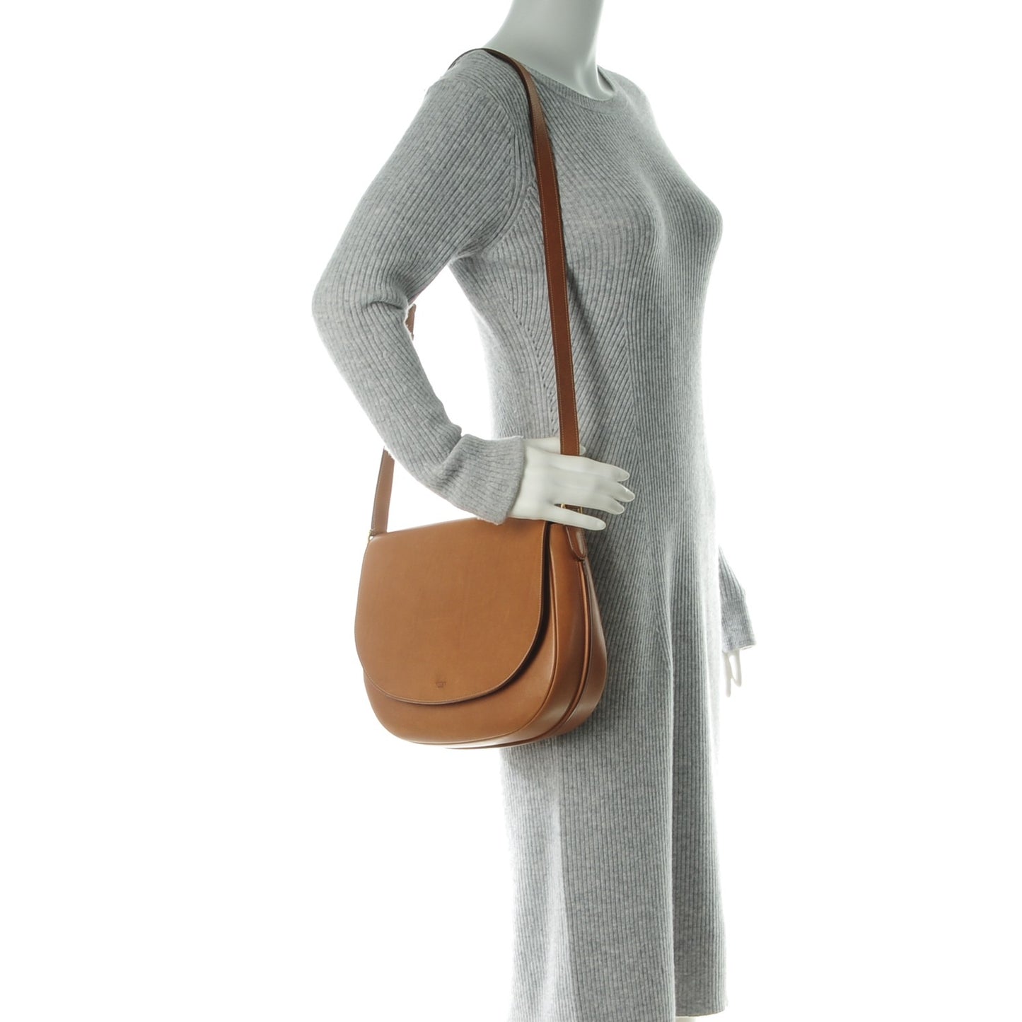 Natural Calfskin Trotteur Messenger Tan