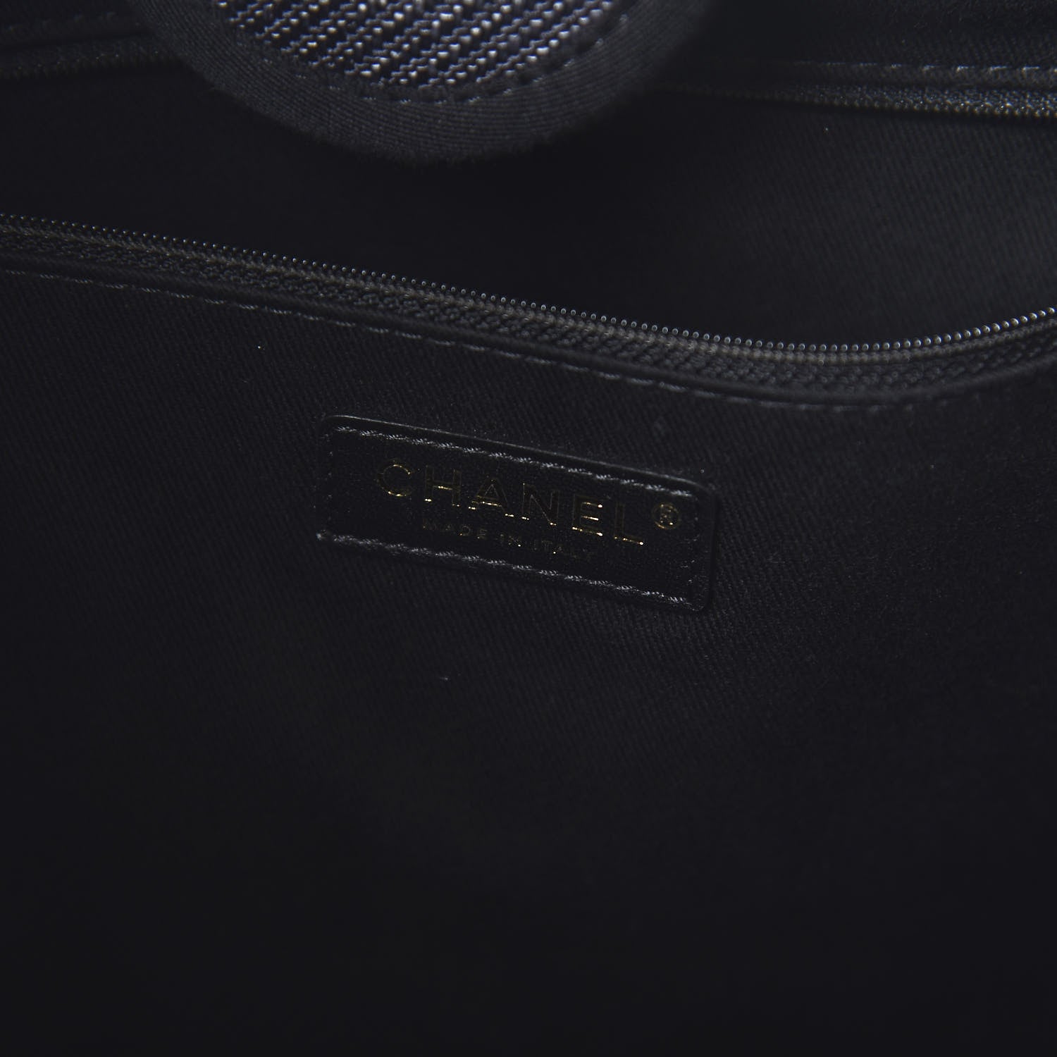 Chanel Canvas Medium Deauville Tote Black 9 of 12