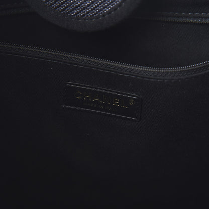 Chanel Canvas Medium Deauville Tote Black 9 of 12