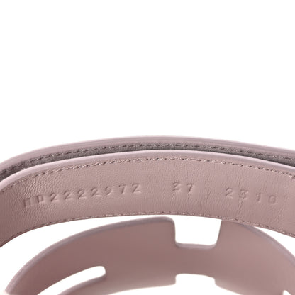 Hermes Suede Goatskin Womens Chypre Sandals 37 Rose Porcelaine 6 of 8