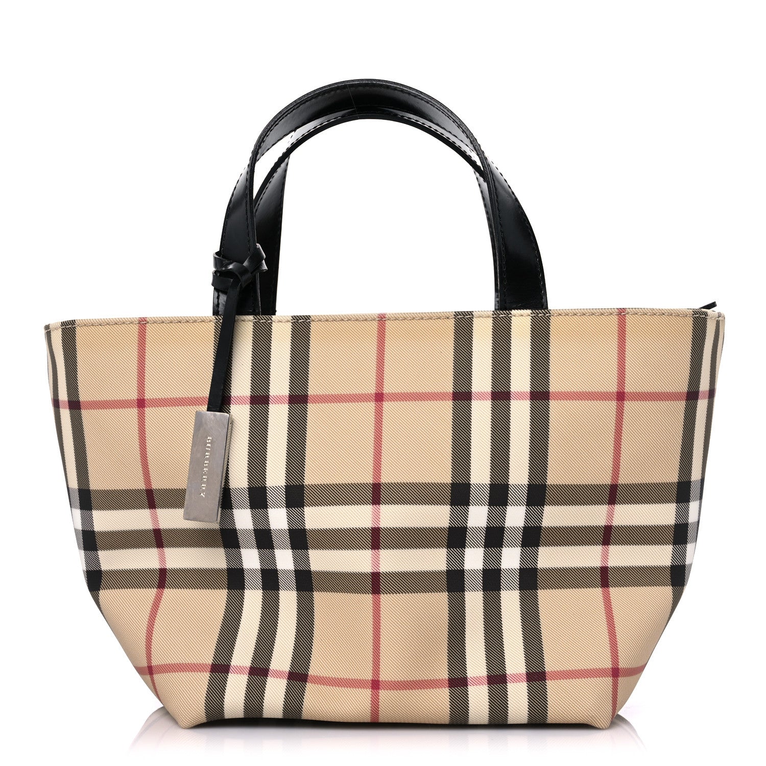 Burberry House Check Small Tote Black 1 of 10