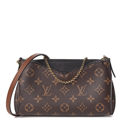 Louis Vuitton Monogram Pallas Clutch Black 1 of 10