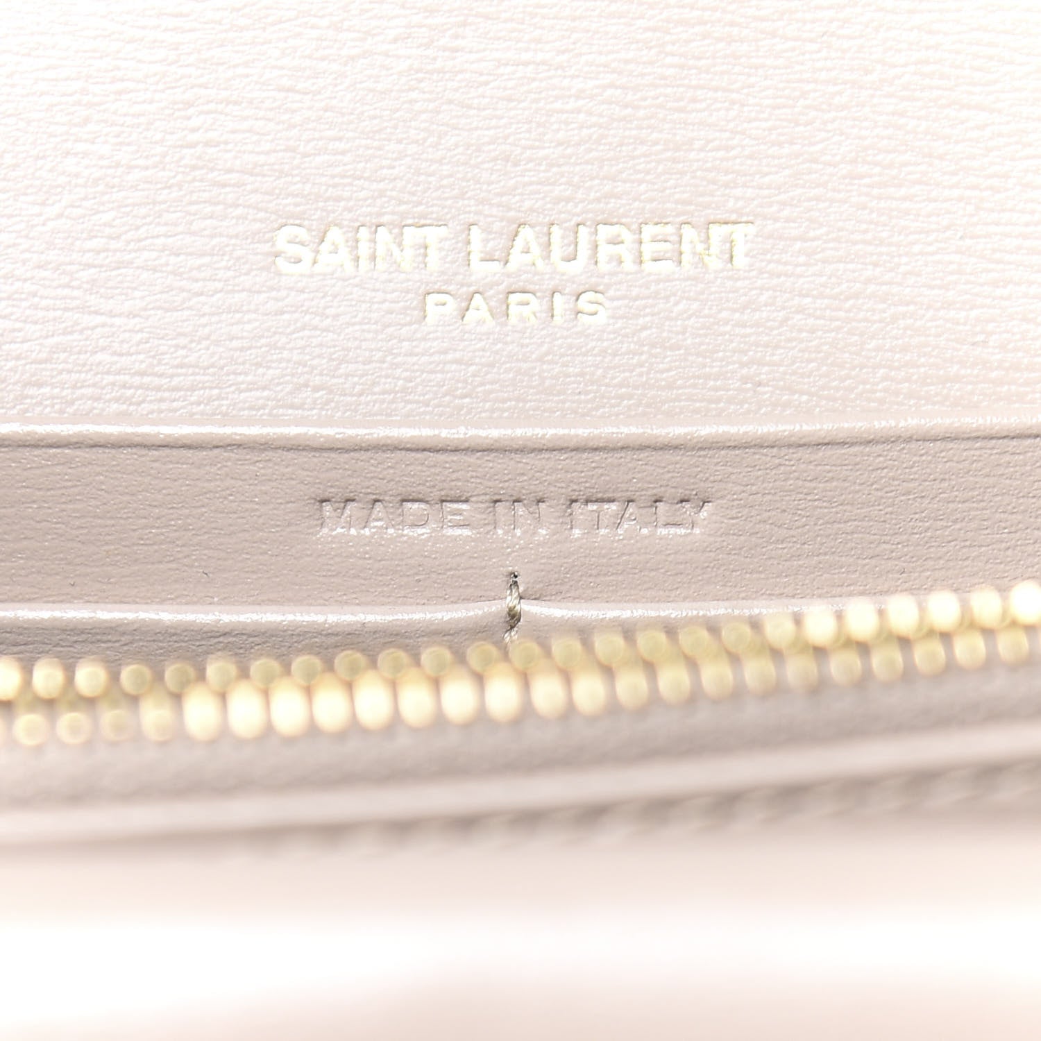 Saint Laurent Smooth Calfskin Monogram Sulpice Chain Wallet Nude 7 of 11