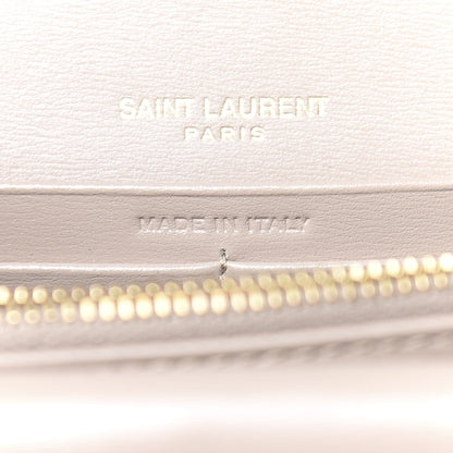 Saint Laurent Smooth Calfskin Monogram Sulpice Chain Wallet Nude 7 of 11