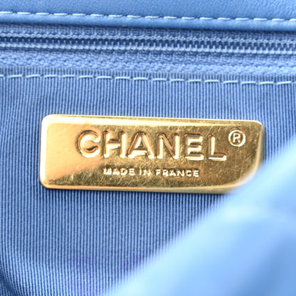 Chanel Lambskin Quilted Medium Chanel 19 Flap Blue 6 of 13