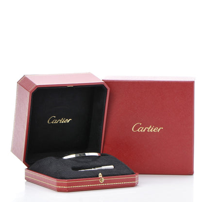 Cartier 18K White Gold Small LOVE Bracelet 17 6 of 6