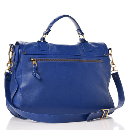 Proenza Schouler Lambskin PS1 Large Satchel Cobalt 3 of 9