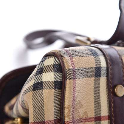 Burberry Haymarket Check Buckle Satchel 24 of 30
