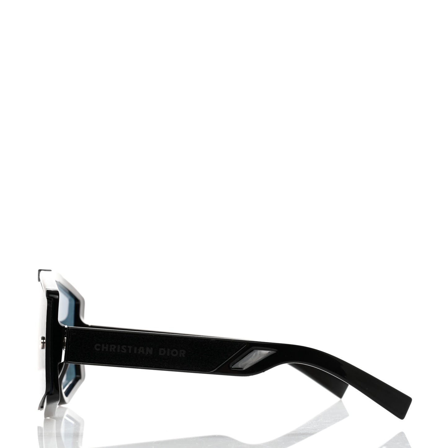 Acetate Diorxtrem MU Oblique Mask Sunglasses Black