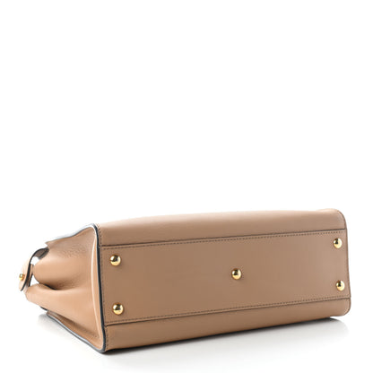 Fendi Vitello Seta Medium Peekaboo Iconic Satchel Cuoio 3 of 9