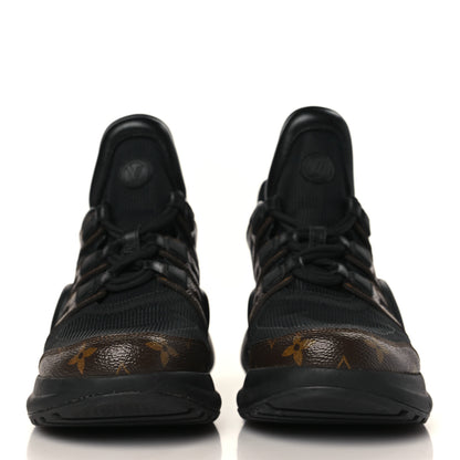 Louis Vuitton Calfskin Patent Monogram LV Archlight Sneakers 40 Black 2 of 8