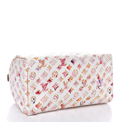 Louis Vuitton Watercolor Aquarelle Speedy 35 White 4 of 9