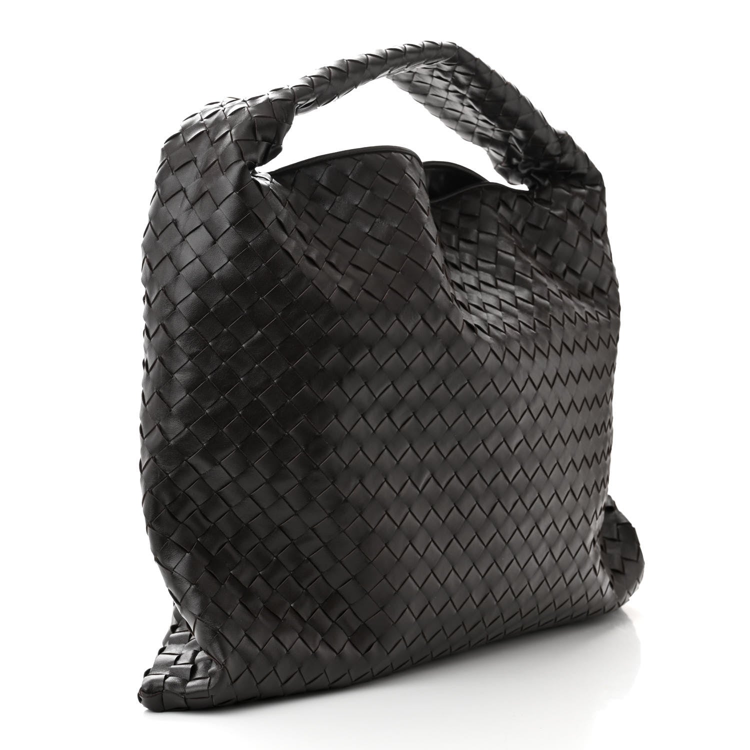 Bottega Veneta Calfskin Intrecciato Large Hop Ebano 3 of 10