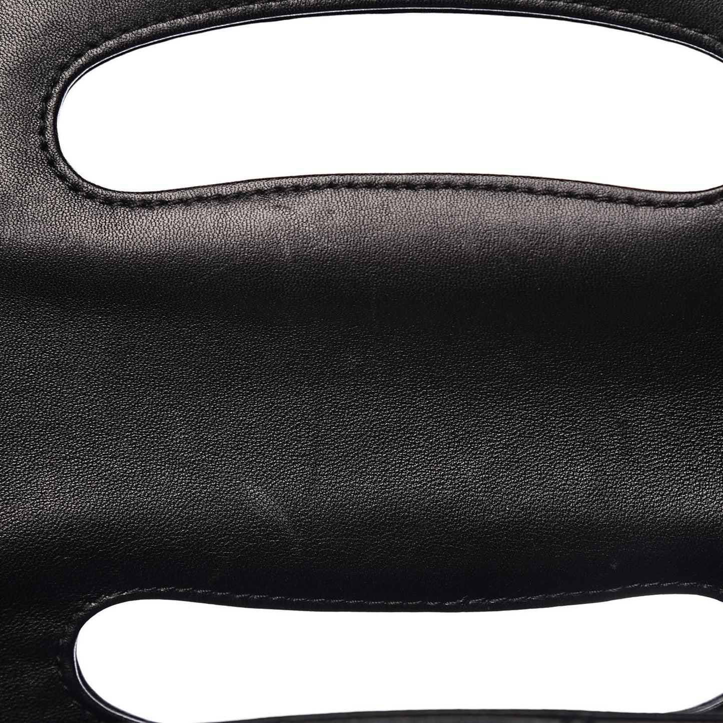 Lambskin Top Handle Logo Flap Black