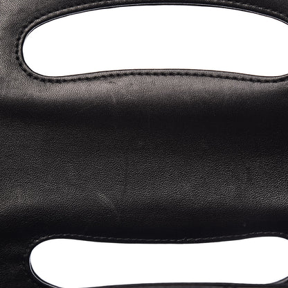 Chanel Lambskin Top Handle Logo Flap Black 8 of 13
