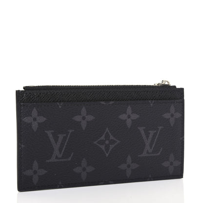Louis Vuitton Monogram Eclipse Taiga Coin Card Holder 3 of 7