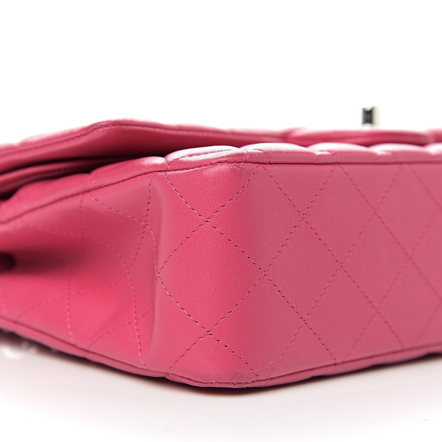 Chanel Lambskin Quilted Medium Double Flap Pink 8 of 10