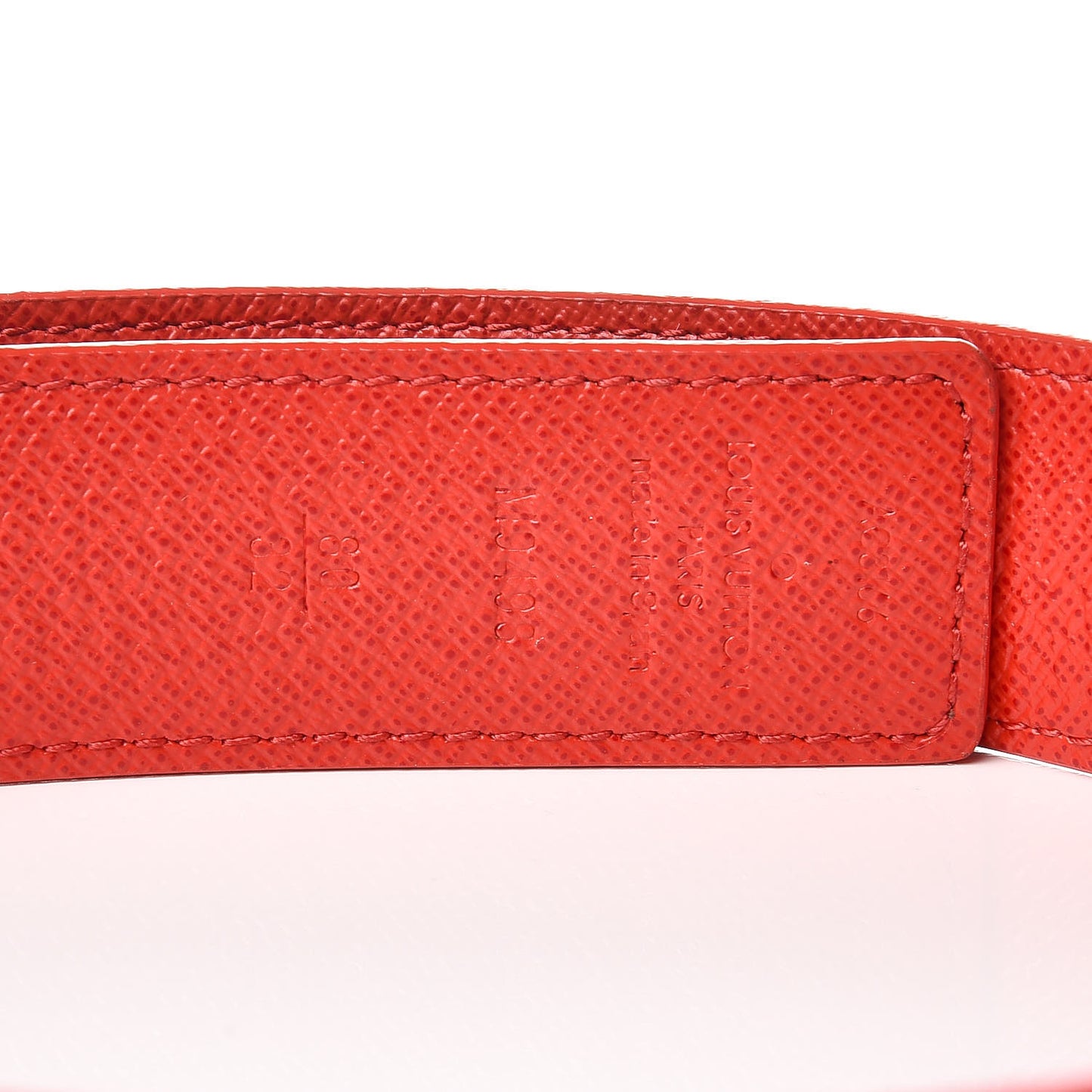 Monogram LV Initiales Reversible Belt 80 32 Red