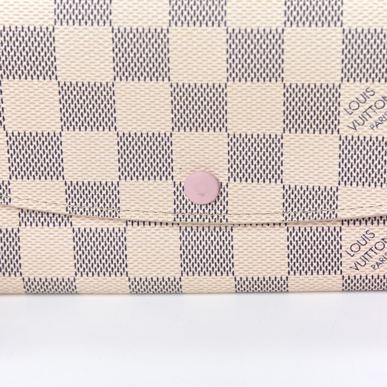 Louis Vuitton Damier Azur Emilie Wallet Rose Ballerine 7 of 8