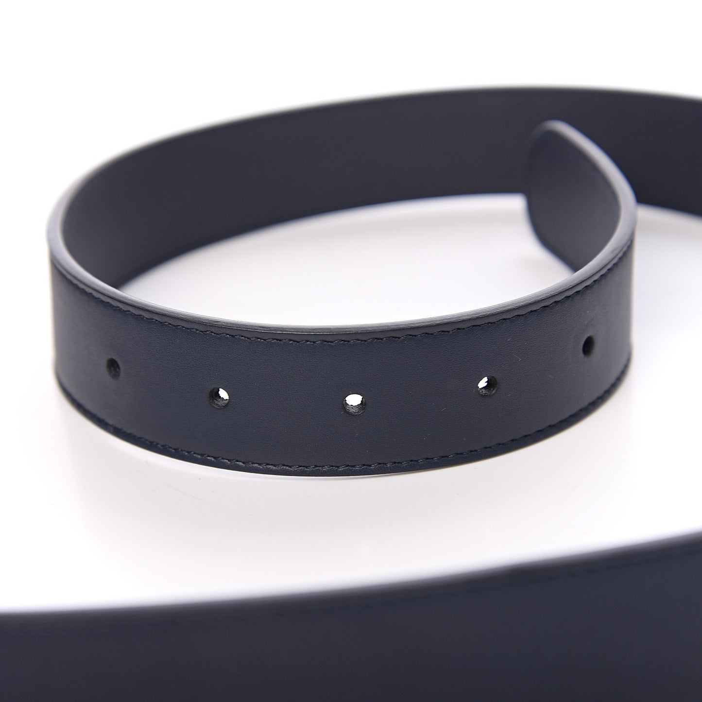 Moon Calfskin Double G 30mm Belt 95 38 Blue