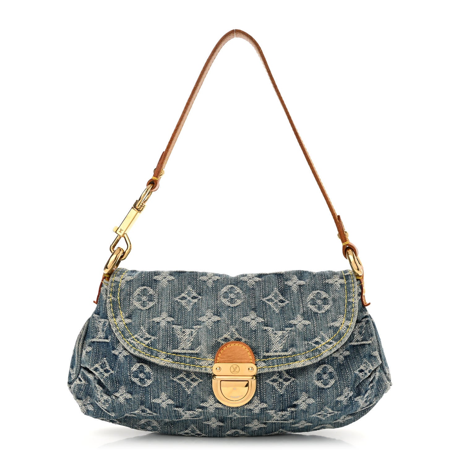 Louis Vuitton Monogram Denim Mini Pleaty Blue 1 of 10