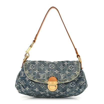 Louis Vuitton Monogram Denim Mini Pleaty Blue 1 of 10