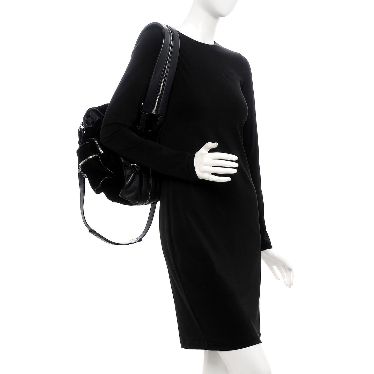 Lambskin Velvet Mini Marti Backpack Black Nickel Hardware