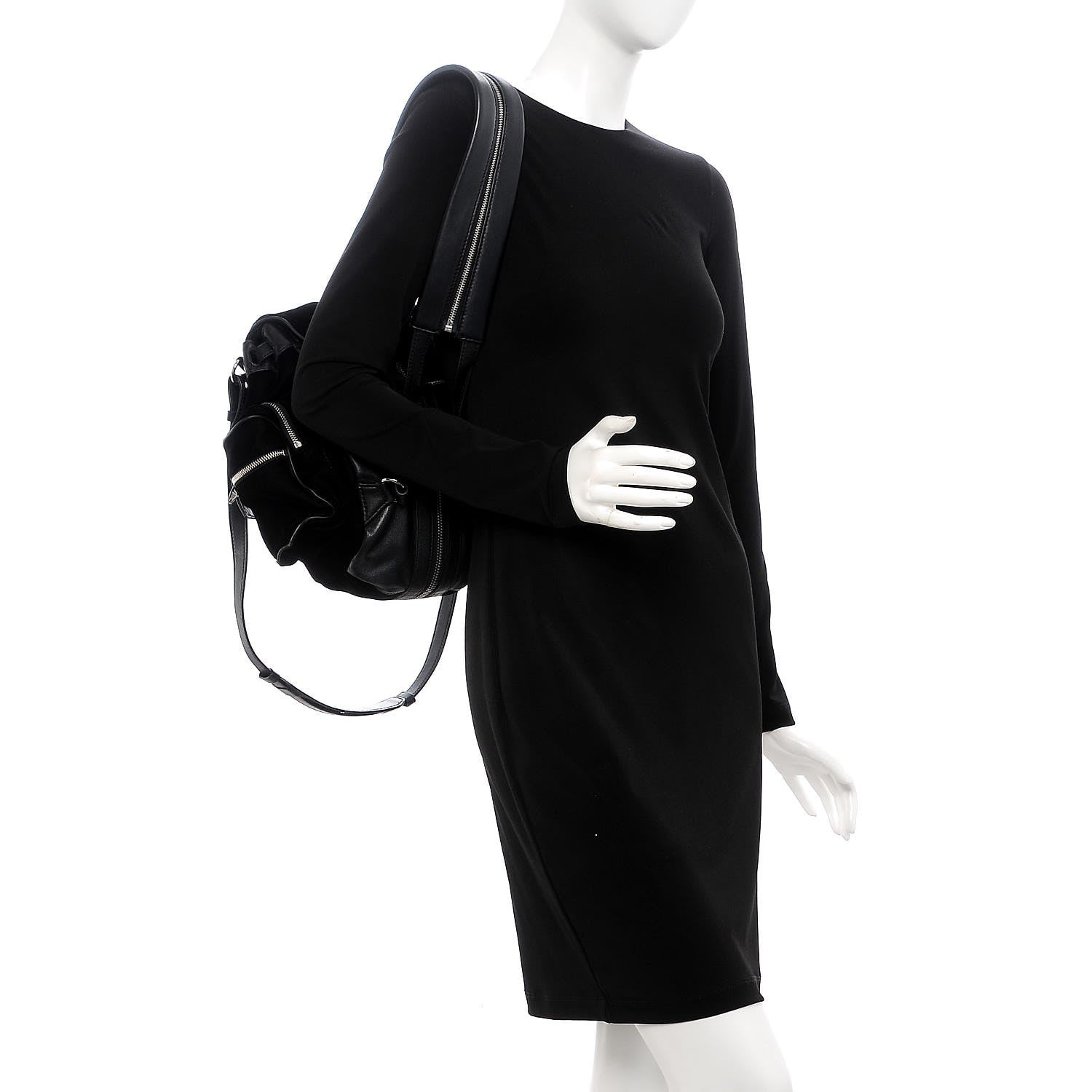 Alexander Wang Lambskin Velvet Mini Marti Backpack Black Nickel Hardware 3 of 10