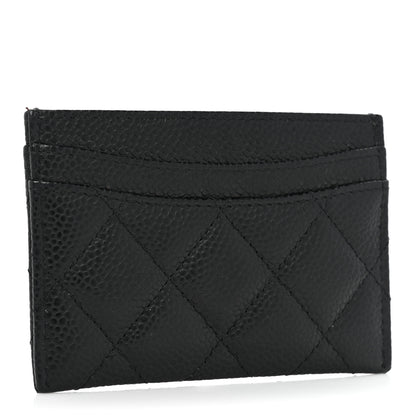 Chanel Caviar Quilted Card Holder Black 3 of 10