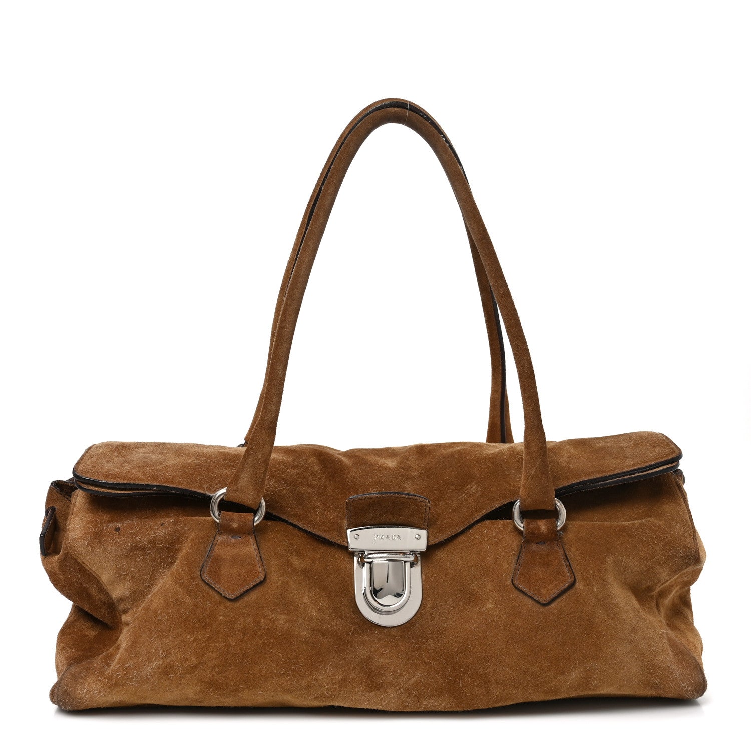 Prada Scamosciato Suede Shoulder Bag 1 of 10