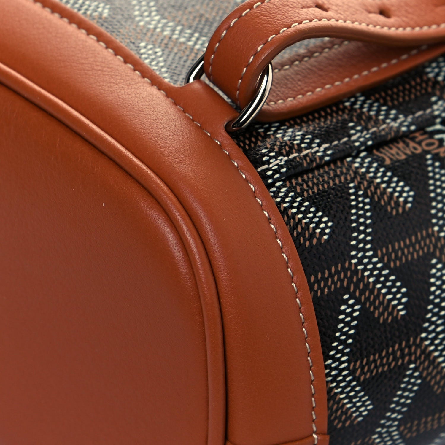 Goyard Goyardine Calfskin Mini Alpin Backpack Black Gold 11 of 11