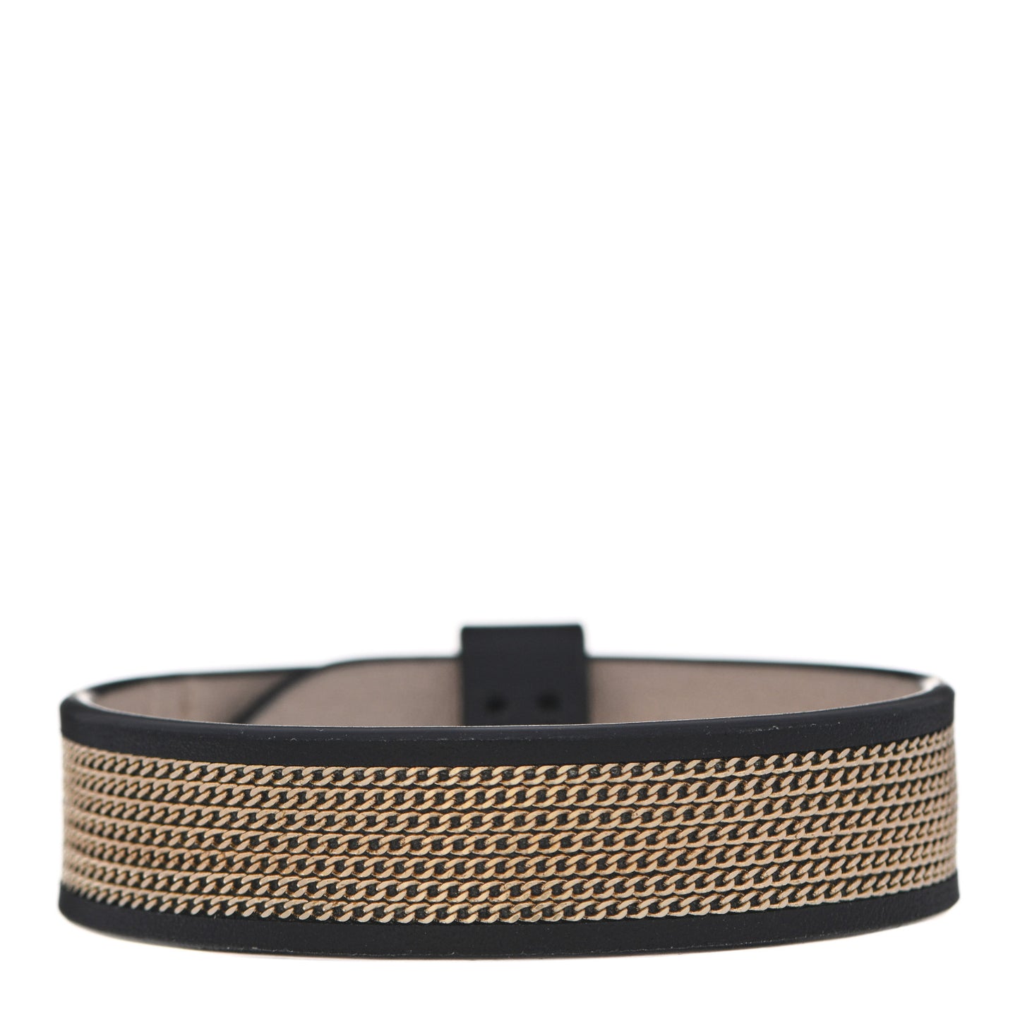 Leather Serpenti Forever Bracelet Black