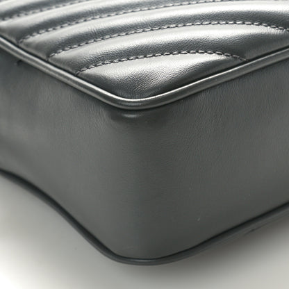 Saint Laurent Calfskin Matelasse Monogram Lou Camera Bag Storm 9 of 10