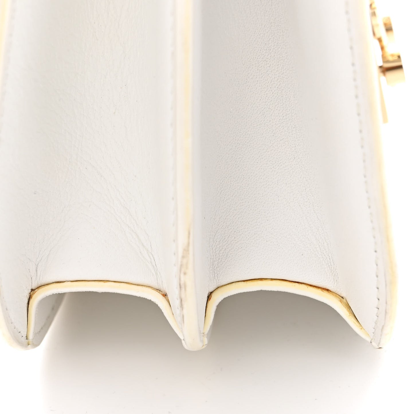 Visetos Calfskin Small Patricia Crossbody Bag Cognac White Black